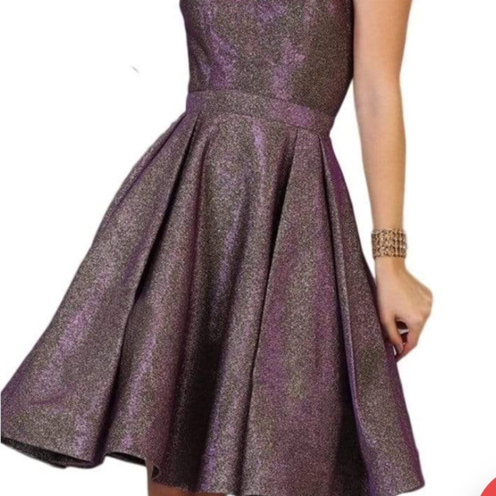 Elegant Purple Women's Dress